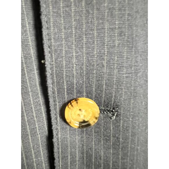 Eleventy Platinum Navy Blue Pinstripe Blazer Sport Coat Jacket Size 3XL - Picture 3 of 10